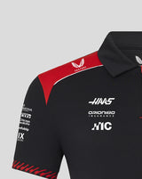 Koszulka polo Haas F1, zespół, czarna
