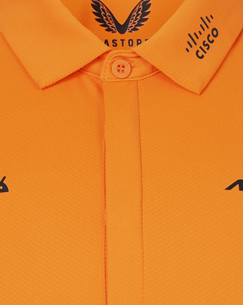 McLaren tričko s límečkem, Castore, týmové, oranžový, 2024 - FansBRANDS®