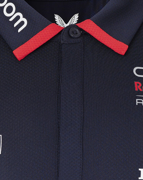 Red Bull tričko s límečkem, Castore, týmové, modrá, 2024 - FansBRANDS®