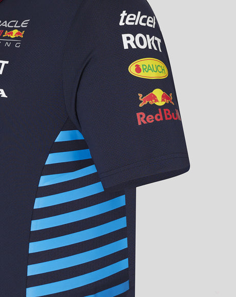 Red Bull tričko s límečkem, Castore, týmové, modrá, 2024 - FansBRANDS®