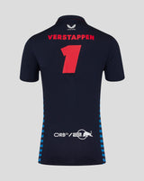 Red Bull koszulka z kołnierzykiem, Castore, Max Verstappen, niebieski, 2024 - FansBRANDS®