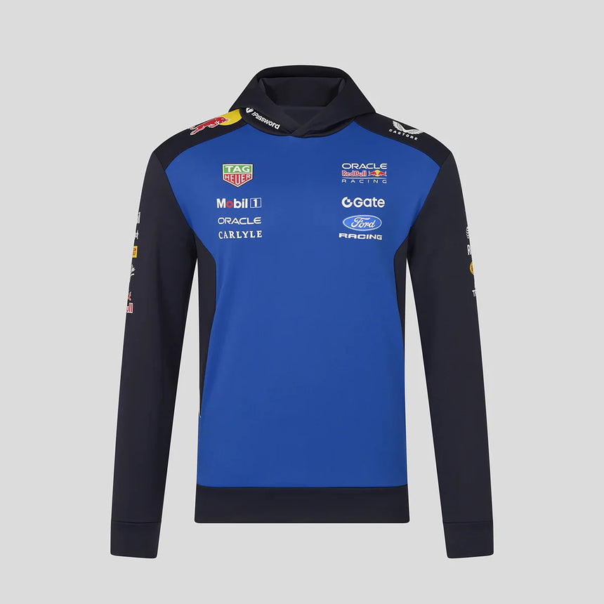 Bluza z kapturem Red Bull, zespół, niebieska