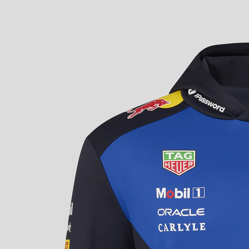 Bluza z kapturem Red Bull, zespół, niebieska