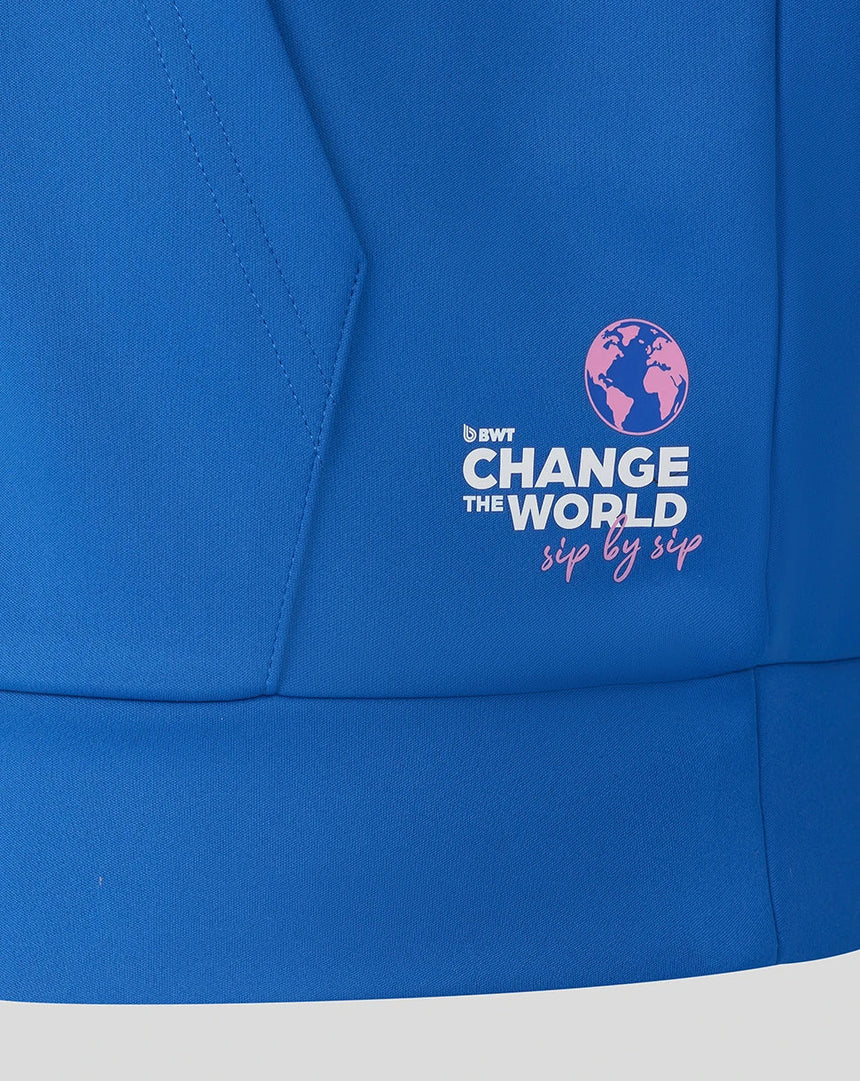 Bluza z kapturem Alpine, z zamkiem na całej długości, teamowa, niebieska