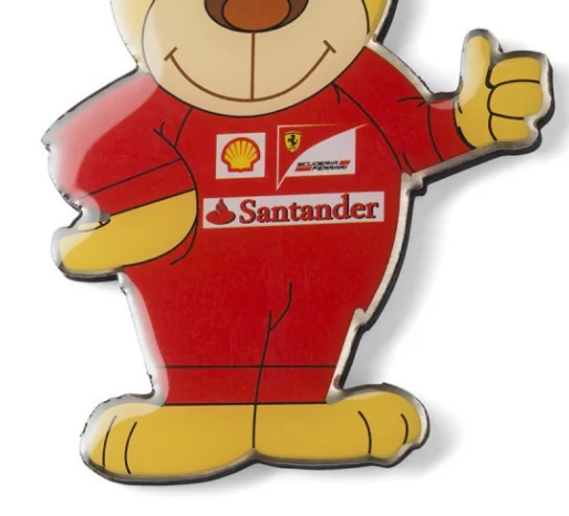Ferrari Kühlschrankmagnet, Teddybär, Rot, 2016