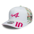 Alpine czapka, zespół, Pierre Gasly, 9SEVENTY, New Era, Miami Edycja Specjalna, biała, 2026