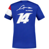Damska koszulka Alpine, Fernando Alonso 14 Zespół, Niebieski, 2021