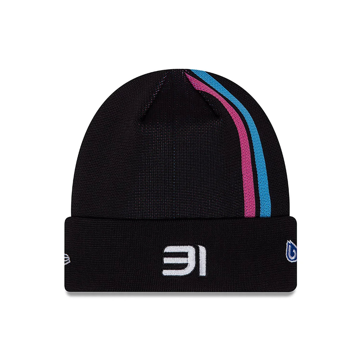 Czapka alpejska, NEW ERA, Esteban Ocon, beanie, dla dorosłych, czarna, 2024