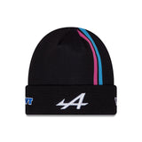 Czapka alpejska, NEW ERA, Esteban Ocon, beanie, dla dorosłych, czarna, 2024