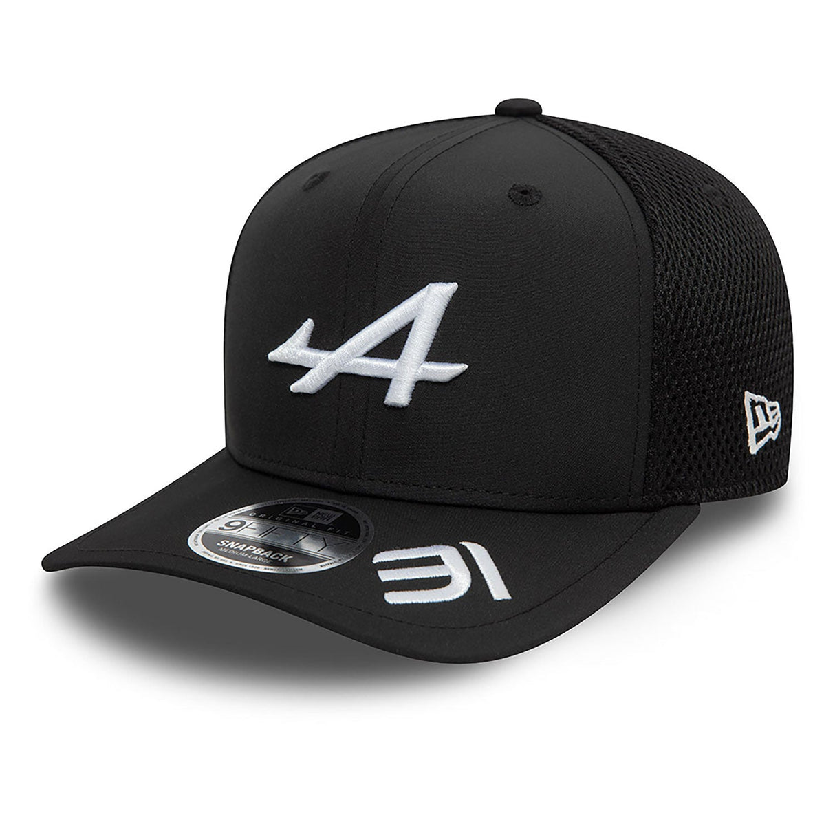 Czapka alpejska, NEW ERA, Esteban Ocon, 9FIFTY, dla dorosłych, czarna, 2024