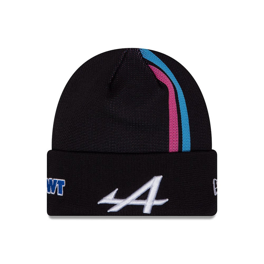 Alpine hat, NEW ERA, Esteban Ocon, beanie, Kids, black, 2024