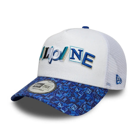 Alpine trucker sapka, AOP, biały