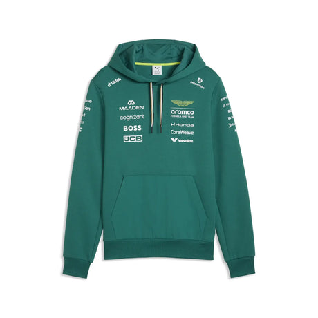 Aston Martin hoodie, zespół, Puma, zielony, 2026
