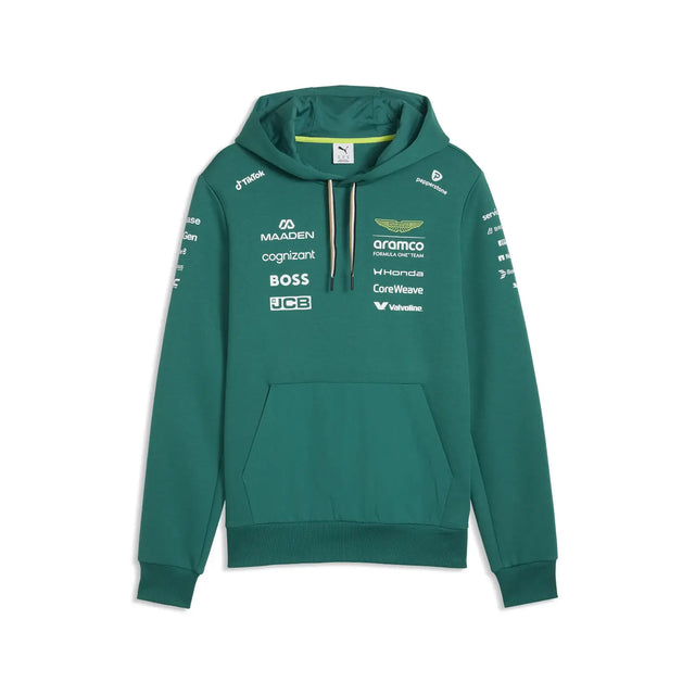 Aston Martin hoodie, zespół, Puma, zielony, 2026