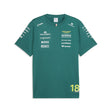 Aston Martin t-shirt, Lance Stroll, zespół, Puma, zielony, 2026
