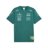 Aston Martin t-shirt, Lance Stroll, zespół, Puma, zielony, 2026