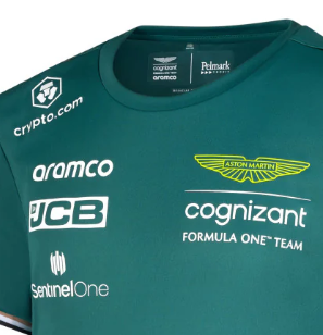 Oficjalna koszulka zespołu Aston Martin Aramco Cognizant F1, dziecięca, 2023