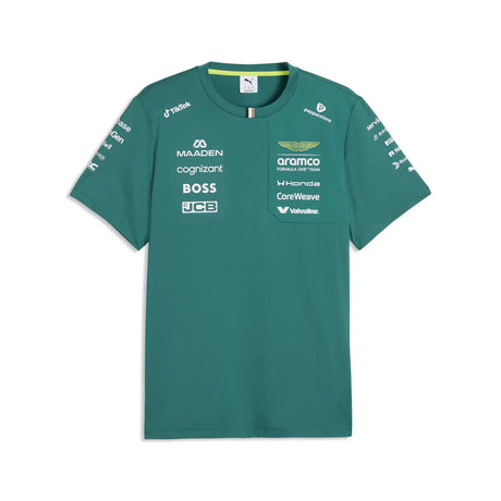 Aston Martin T-shirt, zespół, zielony, 2026