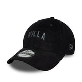Aston Villa czapka, z zapięciem, 9FORTY, New Era, czarna