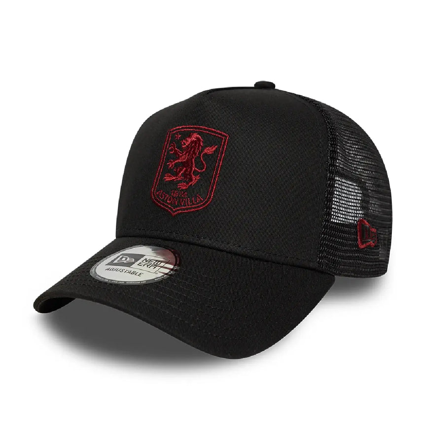 Aston Villa trucker cap, podstawowy, czarny