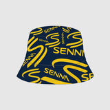 Ayrton Senna odwracalny kapelusz, niebieski