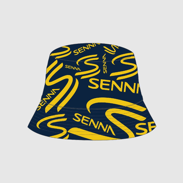 Ayrton Senna odwracalny kapelusz, niebieski