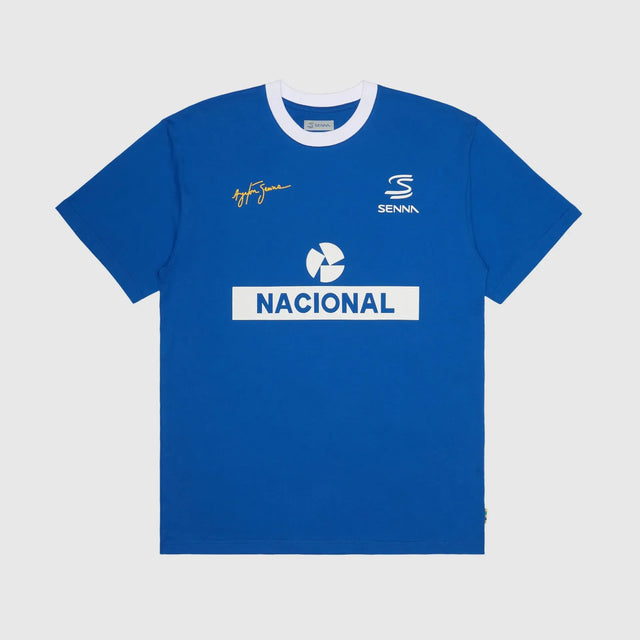 Ayrton Senna pólko, nacional ringer, niebieskie