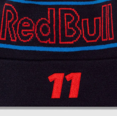 Czapka zimowa Red Bull, NEW ERA, Sergio Perez, zespół, niebieski, 2024