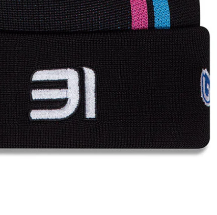 Czapka alpejska, NEW ERA, Esteban Ocon, beanie, Kids, czarna, 2024