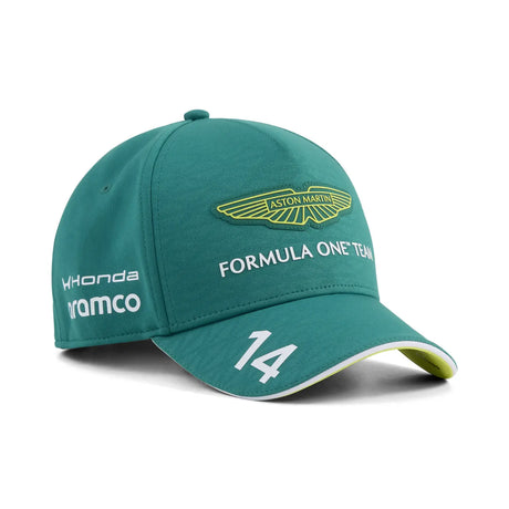 Czapka Aston Martin, zespół, Fernando Alonso, Puma, dziecięca, zielona, 2026