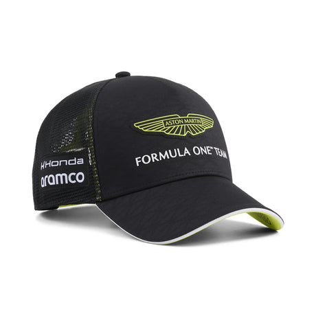 Czapka Aston Martin, zespół, Lance Stroll, Puma, czarna, 2026