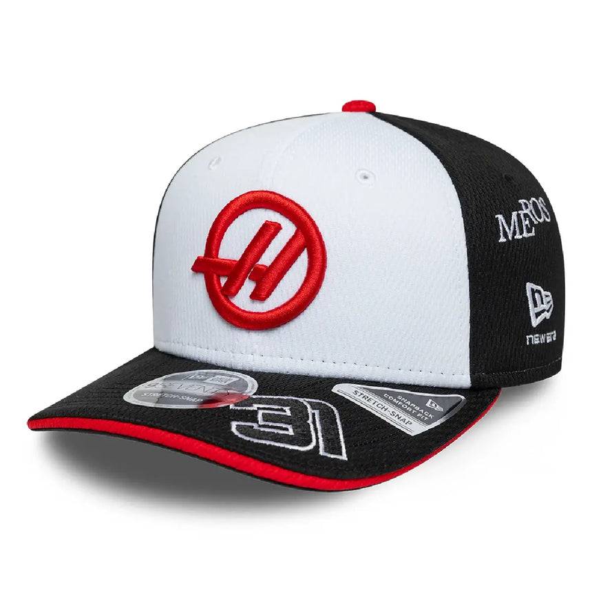Czapka Haas F1, zespół, Esteban Ocon, 9SEVENTY, New Era, czarna, 2026