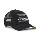 Czapka trucker Aston Martin, czarna