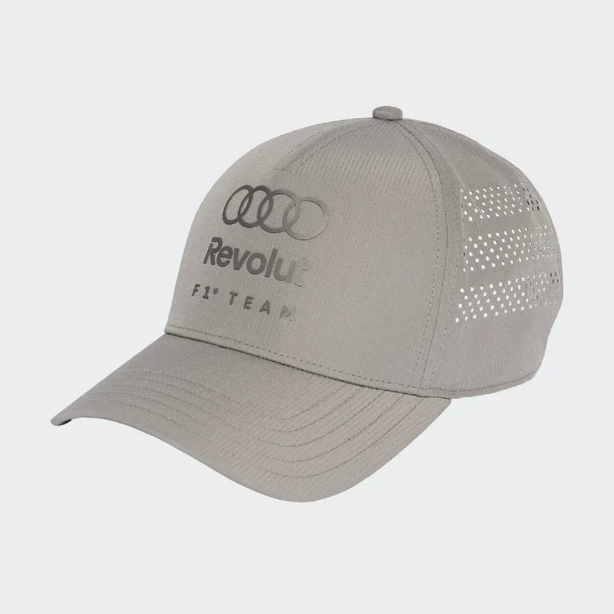 Czapka trucker Audi, zespół, mechanicy, adidas, szara, 2026