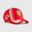 Czapka trucker Ferrari, zespół, Lewis Hamilton, dzieci, czerwona
