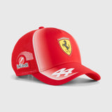 Czapka trucker Ferrari, zespół, Lewis Hamilton, dzieci, czerwona