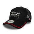 Czapka trucker Red Bull, naszywka ORBR, 9FORTY, New Era, czarna