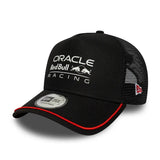 Czapka trucker Red Bull, naszywka ORBR, 9FORTY, New Era, czarna