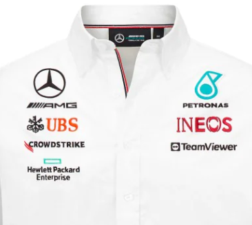 Mercedes Team Herren T-Shirt Team, Weiß, 2023