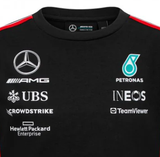 Dziecięca koszulka kierowcy zespołu Mercedes Zespół, czarna, 2023