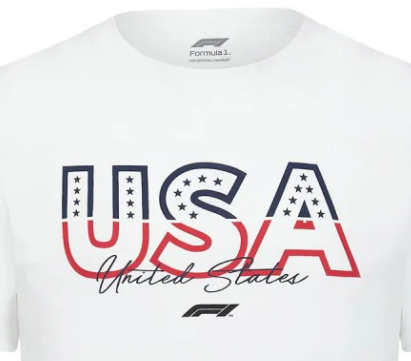 Koszulka F1 Fanwear Austin GP SE, biała, 2022