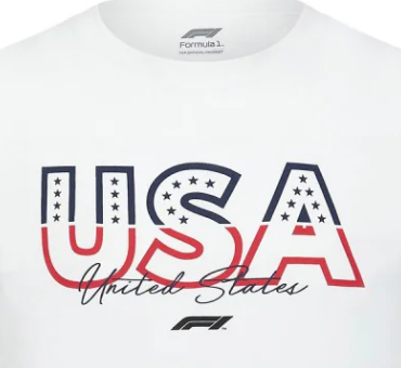 Koszulka F1 Fanwear Austin GP SE, biała, 2022