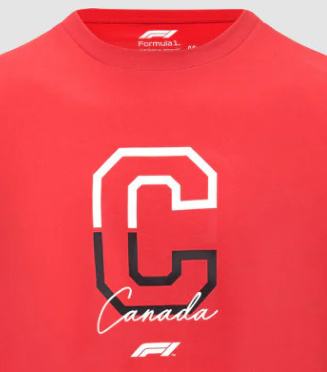 F1 Fanwear Canada GP, koszulka, czerwona, 2022,