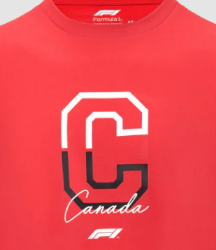 F1 Fanwear Canada GP, koszulka, czerwona, 2022,