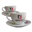Vějíře ZNAČKY Čajový šálek, Bílý, 2 ks - RO - FansBRANDS®