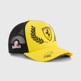 Ferrari czapka, Lewis Hamilton, trucker, edycja specjalna Silverstone, Puma, Żółta, 2026