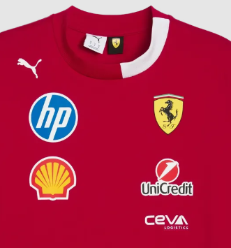 Scuderia Ferrari Drivers Oversized Koszulka z okrągłym dekoltem 🔥