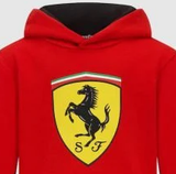 Dziecięca bluza z kapturem Ferrari Big Shield w kolorze czerwonym