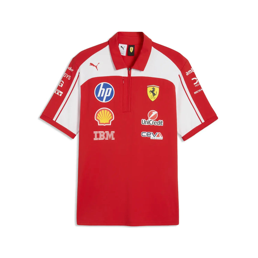 Ferrari polo, autentyczne, zespół, Puma, czerwone, 2026