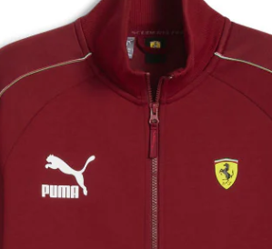Kurtka Ferrari, Puma, Race Iconic T7 Track, czerwona